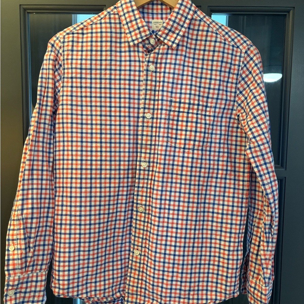 Crewcuts Boys’ Blue and Red Checkered Shirt